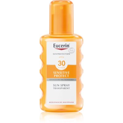 Eucerin Sun Dry Touch Oil Control transparentní sprej na opalování SPF 30 200 ml - parfo.cz