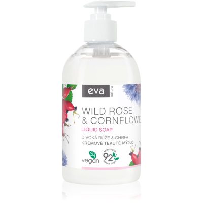 Eva Natura Wild rose & Cornflower krémové tekuté mýdlo na ruce 500 ml - parfo.cz