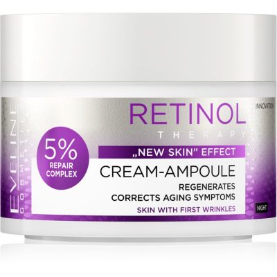Eveline Cosmetics Cream-Ampoule Retinol noční regenerační krém proti prvním známkám stárnutí pleti 50 ml - parfo.cz