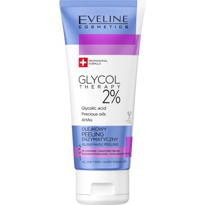 Eveline Cosmetics Glycol Therapy enzymatický peeling s AHA kyselinami se vzácnými oleji 100 ml - parfo.cz