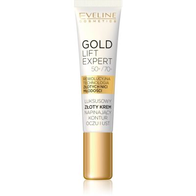 Eveline Cosmetics Gold Lift Expert vyhlazující krém na oční okolí a rty 15 ml - parfo.cz