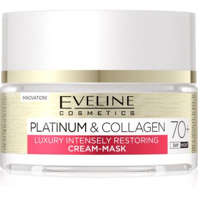 Eveline Cosmetics Platinum & Collagen obnovující krém-maska 70+ 50 ml - parfo.cz