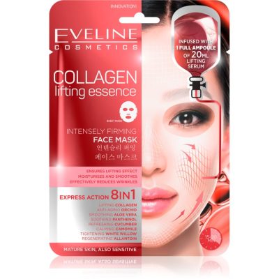 Eveline Cosmetics Sheet Mask Collagen liftingová a zpevňující maska s kolagenem 1 ks - parfo.cz