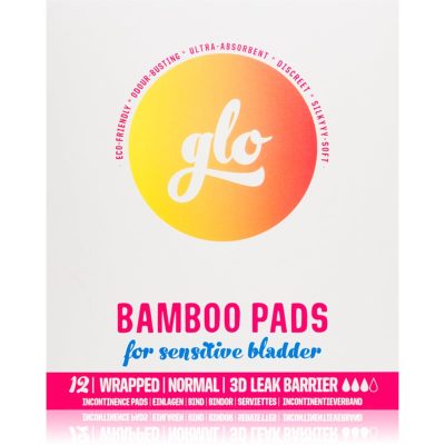 FLO GLO Bamboo Normal inkontinenční vložky s křidélky 12 ks - parfo.cz