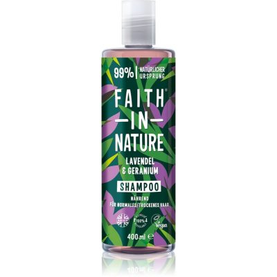 Faith In Nature Lavender & Geranium přírodní šampon pro normální až suché vlasy 400 ml - parfo.cz