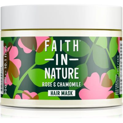 Faith In Nature Rose & Chamomile regenerační maska pro poškozené vlasy 300 ml - parfo.cz