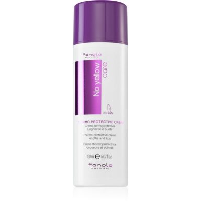 Fanola No Yellow Thermo-Protective Cream vyživující a termoochranný krém pro blond a melírované vlasy 150 ml - parfo.cz