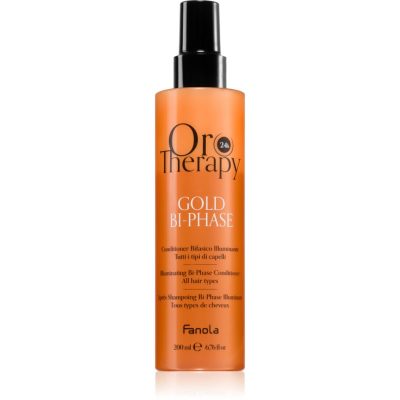 Fanola Oro Therapy Gold Bi-Phase 2fázový bezoplachový kondicionér 200 ml - parfo.cz
