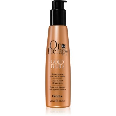 Fanola Oro Therapy Gold Fluid mléko na vlasy s 24karátovým zlatem 200 ml - parfo.cz