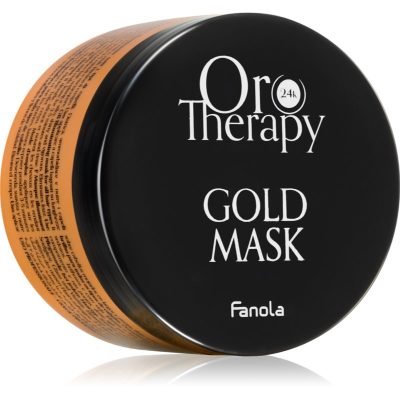 Fanola Oro Therapy Gold Mask hydratační maska pro suché a nepoddajné vlasy 300 ml - parfo.cz