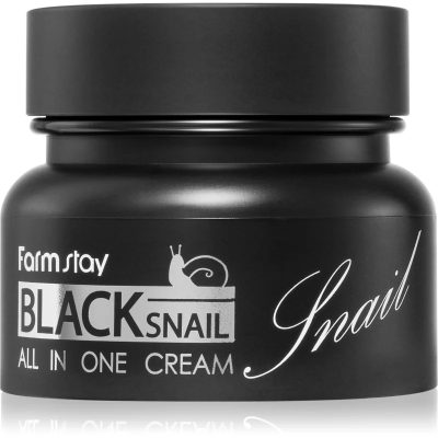 Farmstay Black Snail All-In One výživný pleťový krém s hlemýždím extraktem 100 ml - parfo.cz