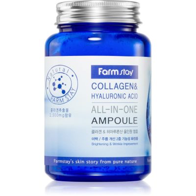 Farmstay Collagen & Hyaluronic Acid All-In-One Ampoule vitalizující pleťové sérum 250 ml - parfo.cz