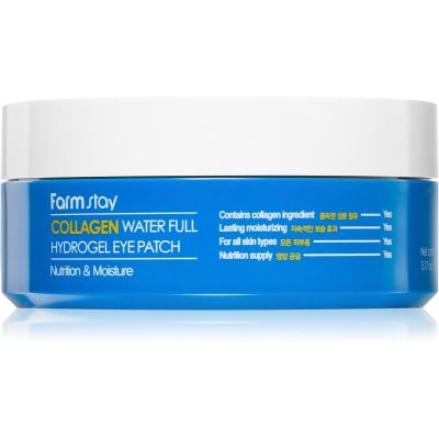 Farmstay Collagen Water Full hydrogelová maska na oční okolí 60 ks - parfo.cz