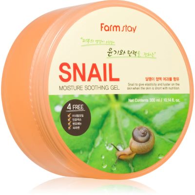 Farmstay Snail zklidňující gel na obličej a tělo 300 ml - parfo.cz