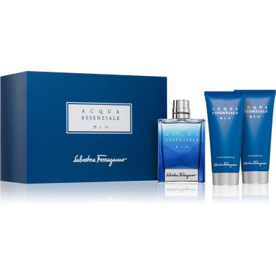 Ferragamo Acqua Essenziale Blu dárková sada pro muže - parfo.cz
