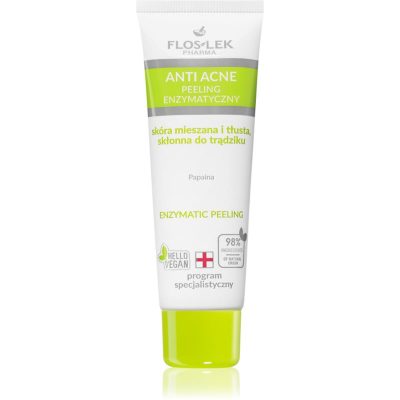 FlosLek Laboratorium Anti Acne enzymatický peeling pro mastnou a smíšenou pleť 50 ml - parfo.cz