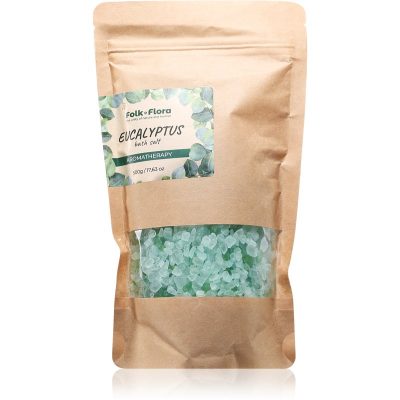 Folk & Flora Eucalyptus relaxační koupelová sůl 500 g - parfo.cz