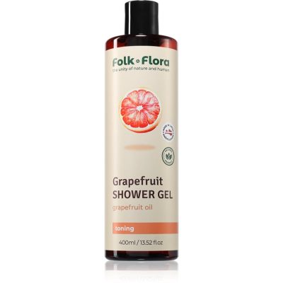 Folk & Flora Grapefruit osvěžující sprchový gel 400 ml - parfo.cz