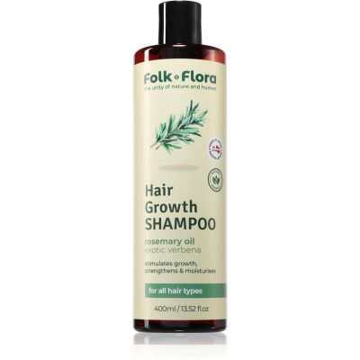 Folk & Flora Verbena hydratační šampon pro podporu růstu vlasů 400 ml - parfo.cz