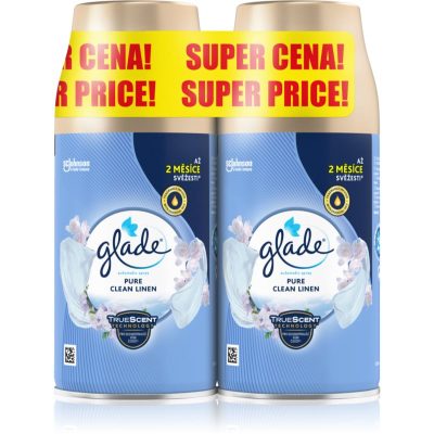GLADE Pure Clean Linen automatický osvěžovač vzduchu náhradní náplň 2x269 ml - parfo.cz