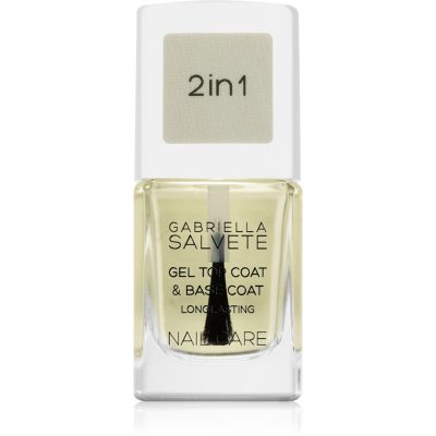 Gabriella Salvete Nail Care Top & Base Coat podkladový a vrchní lak na nehty s gelovou texturou 11 ml - parfo.cz