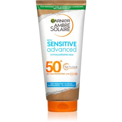 Garnier Ambre Solaire Sensitive Advanced opalovací mléko pro citlivou pokožku SPF 50+ 175 ml - parfo.cz