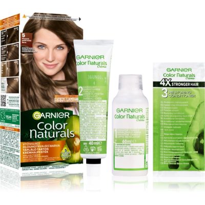 Garnier Color Naturals Creme barva na vlasy odstín 5 Natural Light Brown 1 ks - parfo.cz