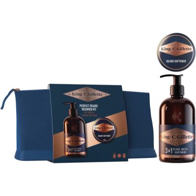 Gillette King C. Perfect Beard Regimen Kit dárková sada pro muže - parfo.cz