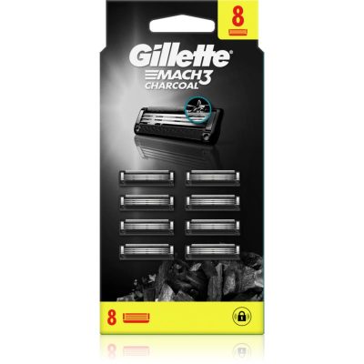 Gillette Mach3 Charcoal náhradní břity 8 ks - parfo.cz