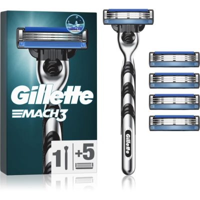 Gillette Mach3 holicí strojek + náhradní břity 5 ks - parfo.cz