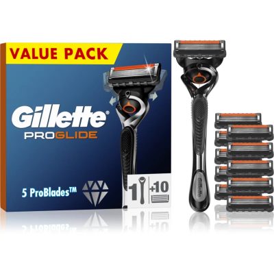 Gillette ProGlide holicí strojek + náhradní břity 10 ks - parfo.cz