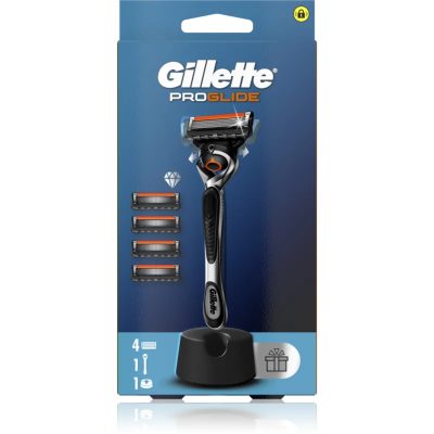 Gillette ProGlide holicí strojek se stojánkem + náhradní břity 4 ks - parfo.cz