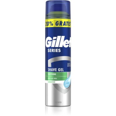 Gillette Series Aloe Vera zklidňující gel na holení 240 ml - parfo.cz