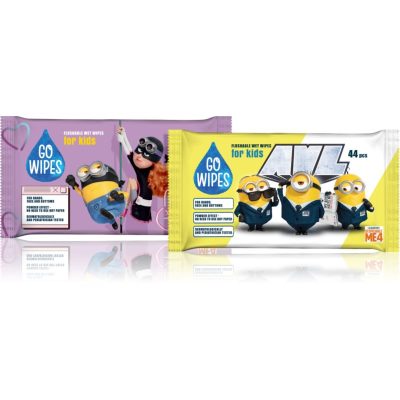 GoWipes Flushable Wet Wipes vlhčený toaletní papír pro citlivou pokožku pro děti 44 ks - parfo.cz