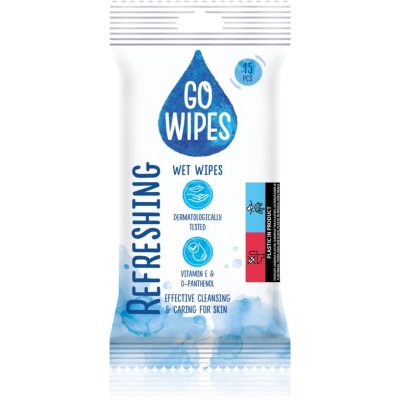 GoWipes Refreshing vlhčené čisticí ubrousky na ruce 15 ks - parfo.cz