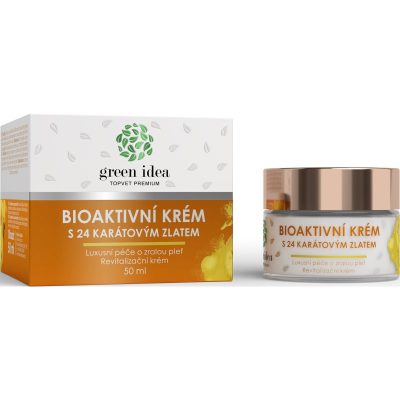 Green Idea Bioaktivní krém s 24 karátovým zlatem luxusní péče pro zralou pleť 50 ml - parfo.cz