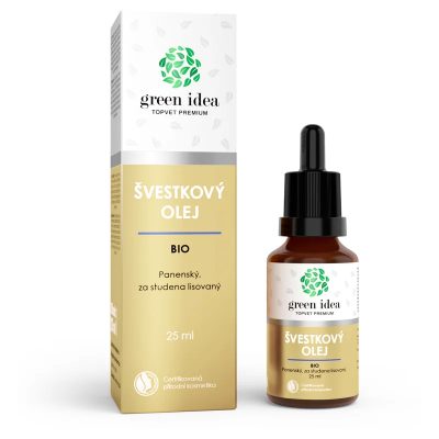 Green Idea Švestkový olej BIO švestkový olej lisovaný za studena 25 ml - parfo.cz