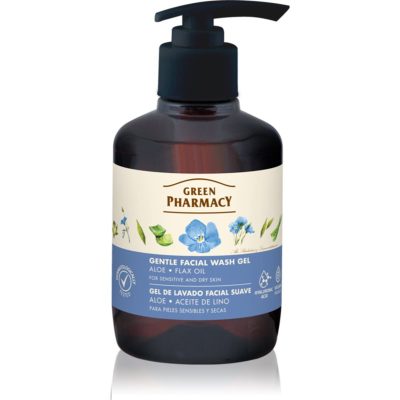 Green Pharmacy Aloe Wash Gel jemný čisticí gel pro citlivou pleť 270 ml - parfo.cz