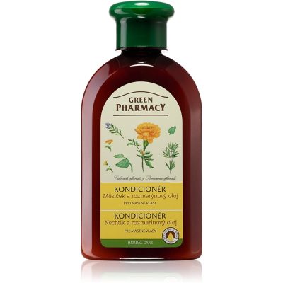 Green Pharmacy Calendula Hair Balm pečující balzám na vlasy pro normální až mastné vlasy 300 ml - parfo.cz