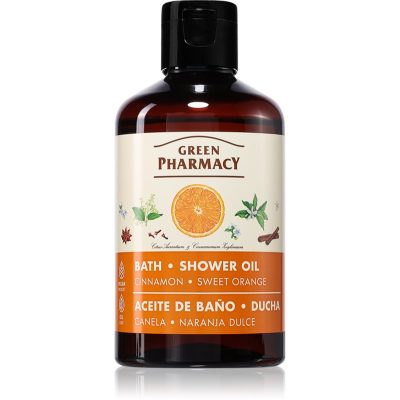 Green Pharmacy Cinnamon & Sweet orange Bath Oil sprchový olej skořice 250 ml - parfo.cz