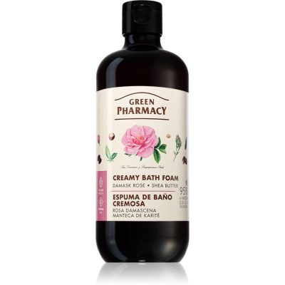 Green Pharmacy Damask Rose & Shea Butter Bath Foam krémová pěna do koupele s bambuckým máslem 500 ml - parfo.cz