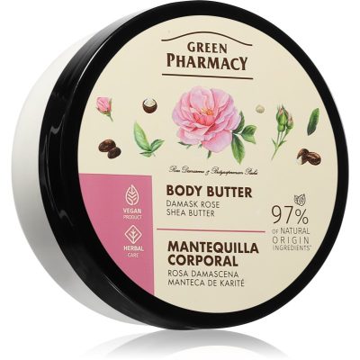 Green Pharmacy Damask Rose & Shea Butter Body Butter intenzivně hydratační tělové máslo 200 ml - parfo.cz