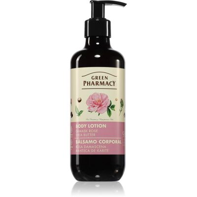 Green Pharmacy Damask Rose & Shea Butter Body Lotion vyživující tělové mléko 400 ml - parfo.cz