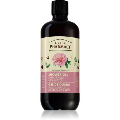 Green Pharmacy Damask Rose & Shea Butter Shower Gel jemný sprchový gel 500 ml - parfo.cz
