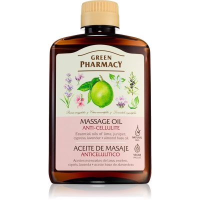 Green Pharmacy Essential oils of Lime Massage Oil masážní olej proti celulitidě 200 ml - parfo.cz