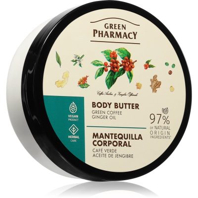 Green Pharmacy Green coffee & Ginger Oil Body butter zpevňující tělové máslo 200 ml - parfo.cz