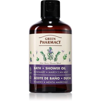 Green Pharmacy Rosemary & Moroccan Mint Bath Oil pečující sprchový olej 250 ml - parfo.cz