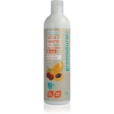 Greenatural Shower Gel & Shampoo sprchový gel a šampon 2 v 1 s vitamíny A