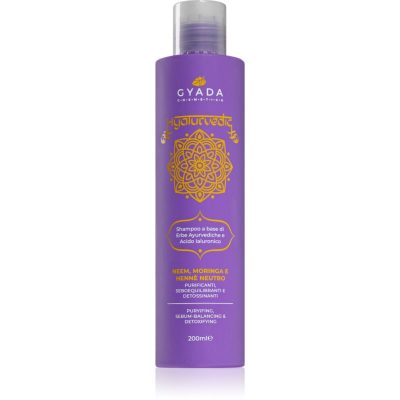 Gyada Cosmetics Hyalurvedic čisticí detoxikační šampon s kyselinou hyaluronovou 200 ml - parfo.cz