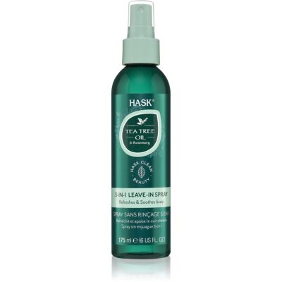 HASK Tea Tree Oil & Rosemary bezoplachový sprej pro suchou a svědící pokožku hlavy 175 ml - parfo.cz
